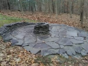  blue grey Tennessee flagstone firepit